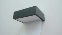 Gebogen LED-buitenwandlamp Skadi