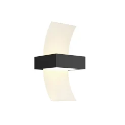 Gebogen LED-buitenwandlamp Skadi