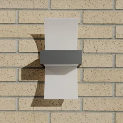 Gebogen LED-buitenwandlamp Skadi