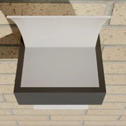 Gebogen LED-buitenwandlamp Skadi