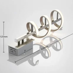 Gedraaide LED-wandlamp Pierre