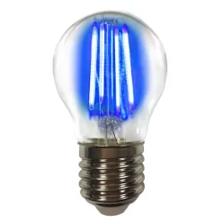 Gekleurd licht E27 4W LED lamp filament, blauw
