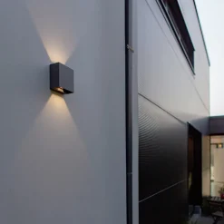 Gemini Beams, IP54 up/down hoekig antraciet