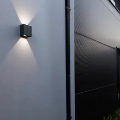 Gemini Beams, IP54 up/down hoekig antraciet