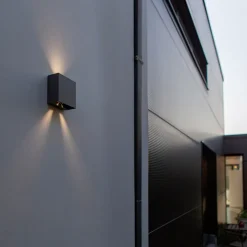 Gemini Beams, IP54 up/down hoekig antraciet