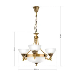 Geraffineerde kroonluchter NOAM - 64 cm