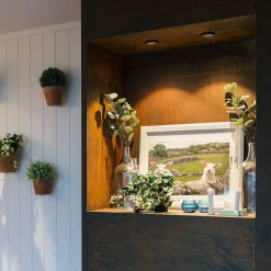 GF design Owi inbouwlamp IP54 zwart 2.700 K