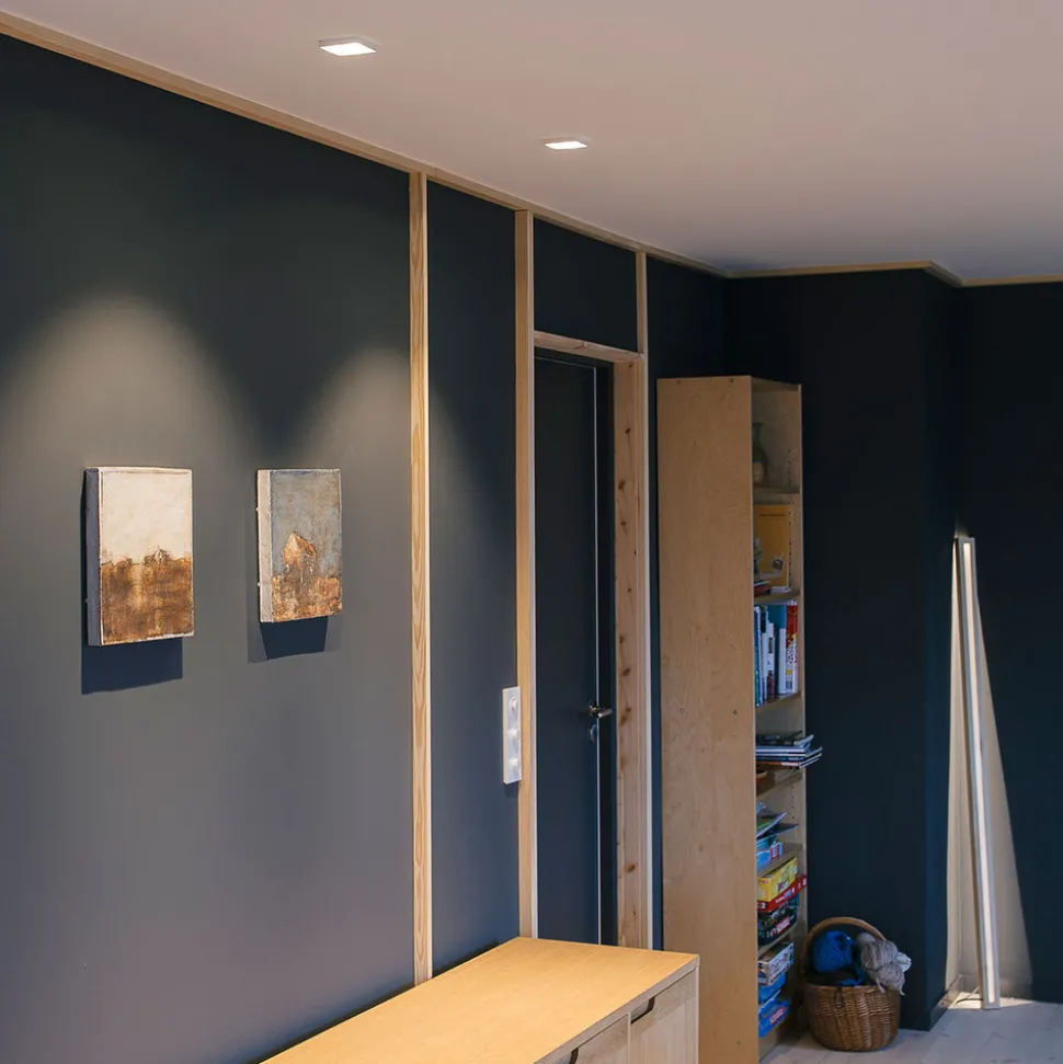 GF design Squary inbouwlamp IP54 wit 3.000 K