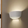 Gips wandlamp Azriel, wit, halfrond, 3-voudig