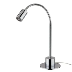 Glanzend verchroomde LED tafellamp Karen