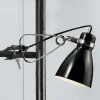 Glanzende klemlamp Clone zwart