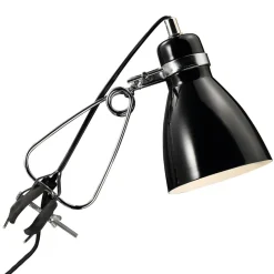 Glanzende klemlamp Clone zwart
