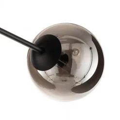 Glassy plafondlamp, zwart, grafiet, glas, 6-lamps, E14