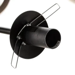 Glassy plafondlamp, zwart, grafiet, glas, 6-lamps, E14