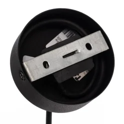 Glazen hanglamp Sol, Ø 35cm, zwart/helder