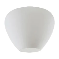 Glazen plafondlamp Bibiane, opaalwit