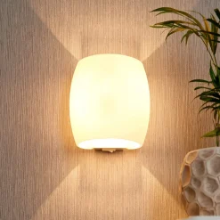 Glazen wandlamp Lusine