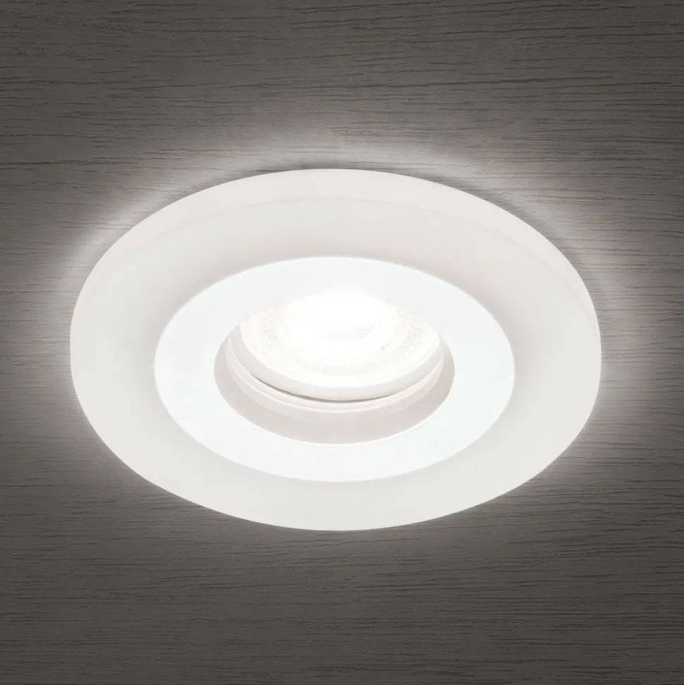 Glow inbouwspot, wit, metaal, Ø 11 cm, GU10