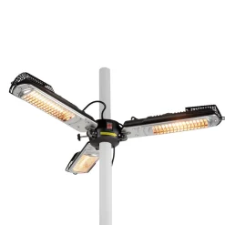 Glow straalkachel voor parasols, zwart, ijzer, Ø 102cm