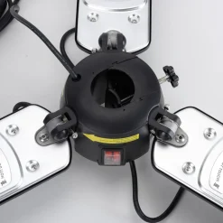 Glow straalkachel voor parasols, zwart, ijzer, Ø 102cm