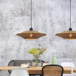 GOED & MOJO Bali hanglamp van bamboe, Ø 44 cm
