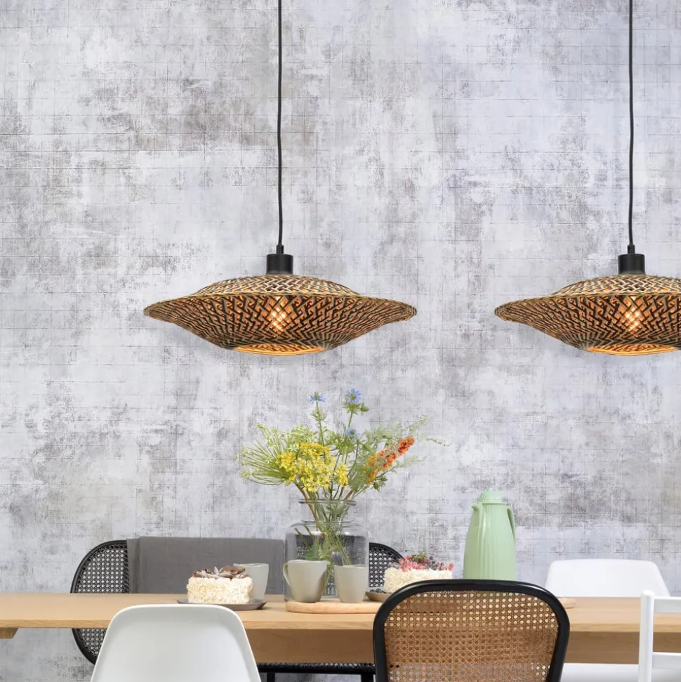 GOED & MOJO Bali hanglamp van bamboe, Ø 44 cm