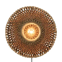 GOED & MOJO Bali wandlamp van bamboe, Ø 44 cm