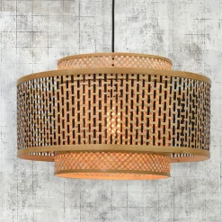GOED & MOJO Bhutan hanglamp van bamboe Ø 50 cm