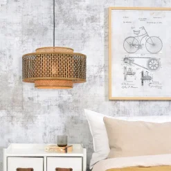GOED & MOJO Bhutan hanglamp van bamboe Ø 50 cm