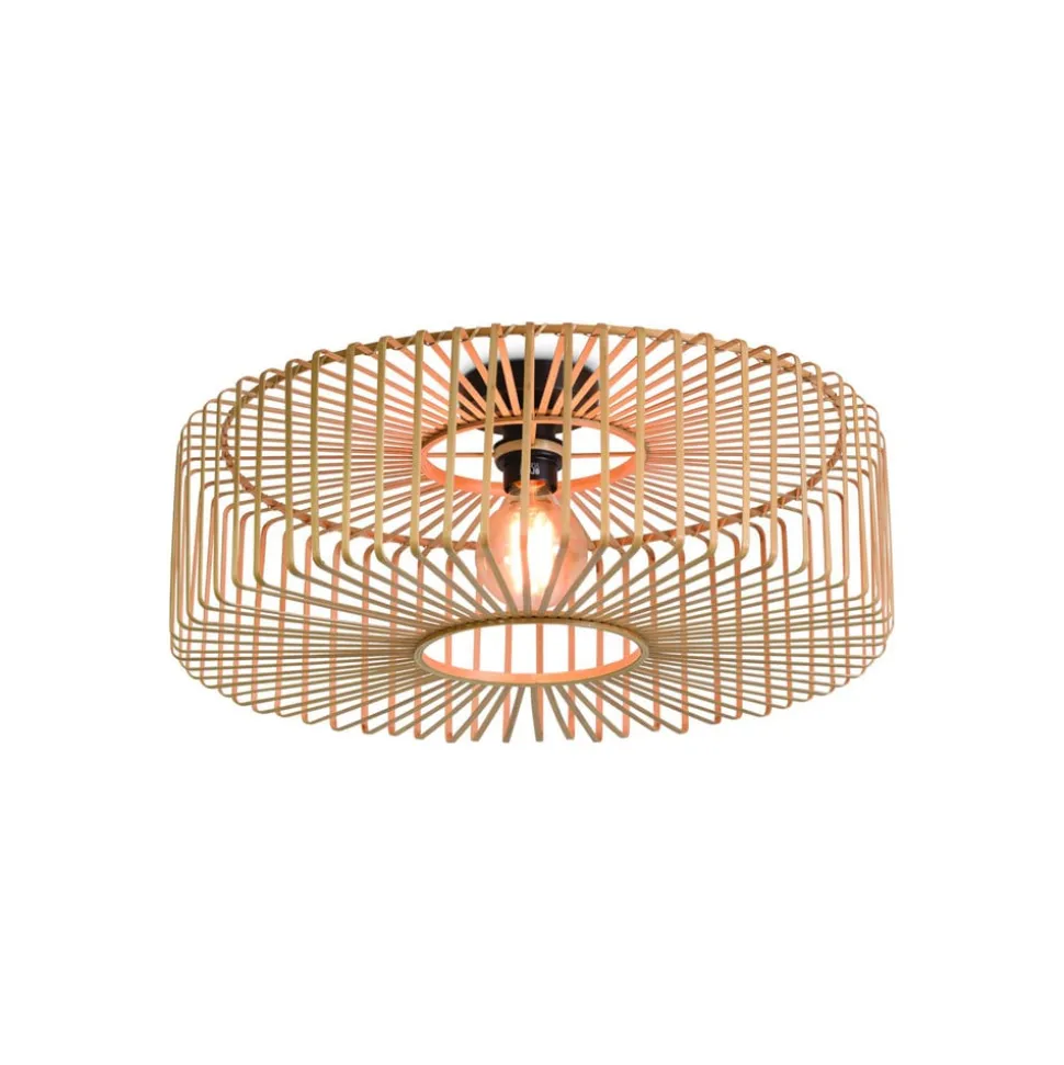 GOED & MOJO Bromo plafondlamp gemaakt van bamboe, Ø 60cm