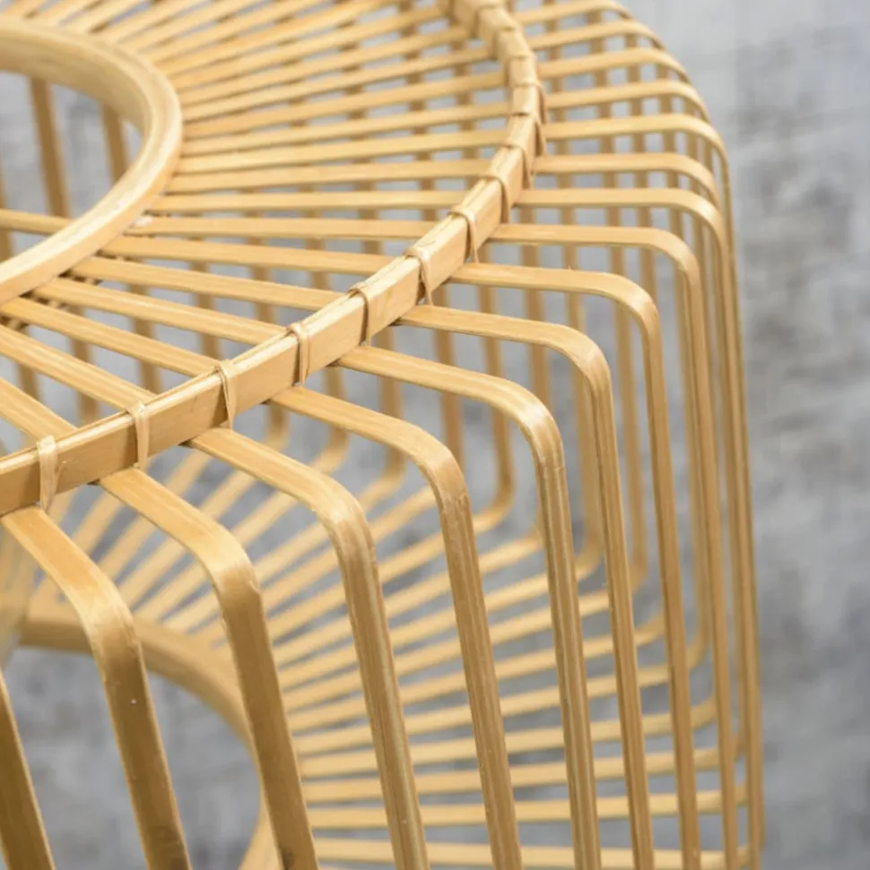 GOED & MOJO Bromo plafondlamp gemaakt van bamboe, Ø 60cm