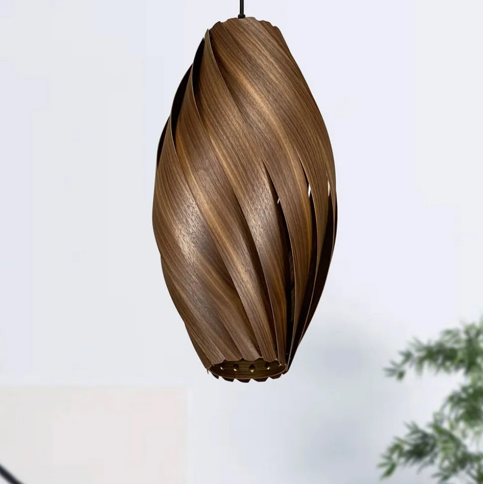 Gofurnit Ardere hanglamp, noten, hoogte 50 cm