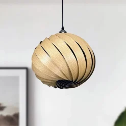 Gofurnit Mela hanglamp, eiken, Ø 35 cm