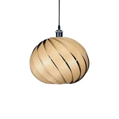 Gofurnit Mela hanglamp, eiken, Ø 35 cm