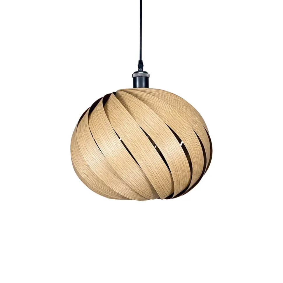 Gofurnit Mela hanglamp, eiken, Ø 35 cm
