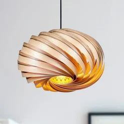 Gofurnit Quiescenta hanglamp, olijf, Ø 45 cm