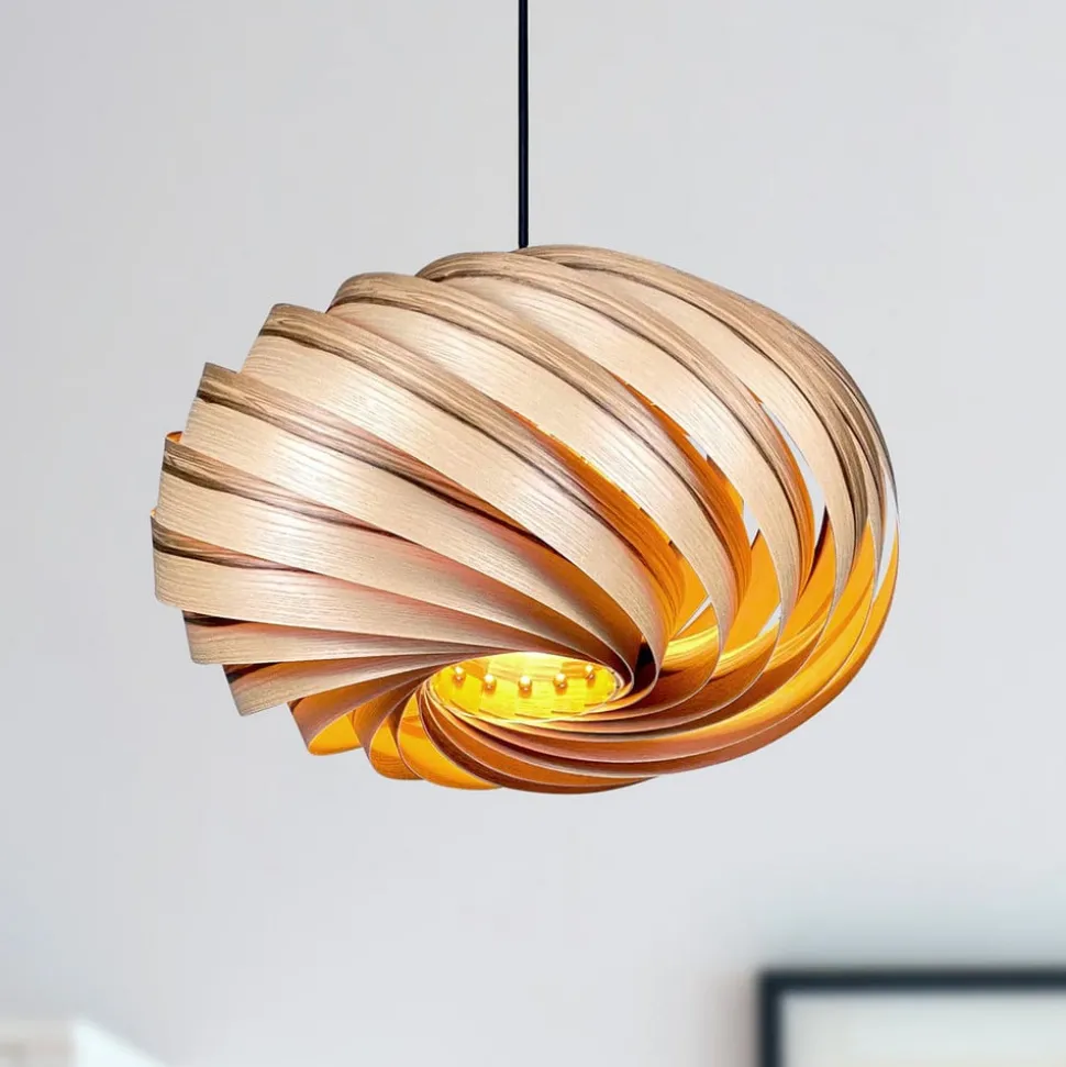 Gofurnit Quiescenta hanglamp, olijf, Ø 45 cm