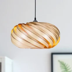 Gofurnit Quiescenta hanglamp, olijf, Ø 45 cm