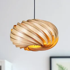 Gofurnit Quiescenta hanglamp, olijf, Ø 45 cm