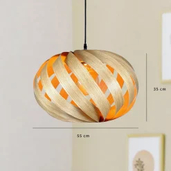 Gofurnit Serentia hanglamp, eiken, Ø 55 cm