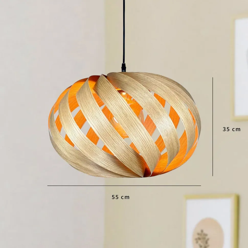 Gofurnit Serentia hanglamp, eiken, Ø 55 cm
