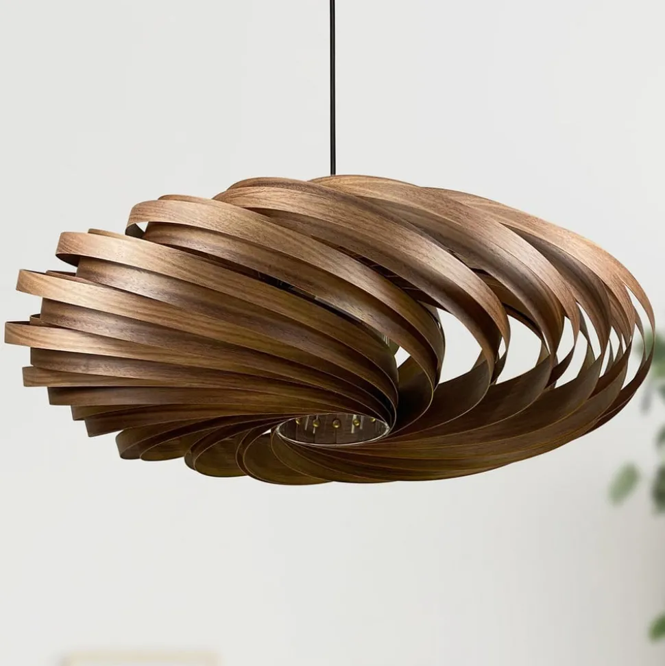 Gofurnit Veneria hanglamp, noten, Ø 70 cm