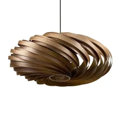 Gofurnit Veneria hanglamp, noten, Ø 60 cm