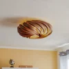 Gofurnit Veneria plafondlamp, noten, Ø 50 cm
