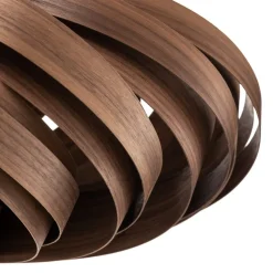 Gofurnit Veneria plafondlamp, noten, Ø 50 cm