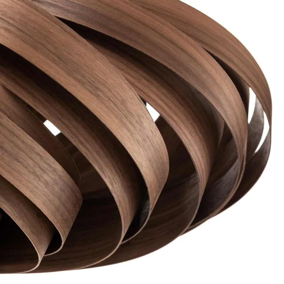 Gofurnit Veneria plafondlamp, noten, Ø 50 cm