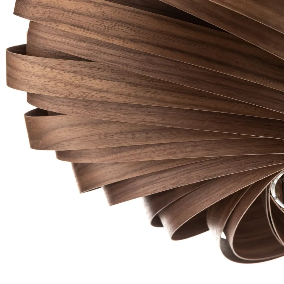 Gofurnit Veneria plafondlamp, noten, Ø 50 cm