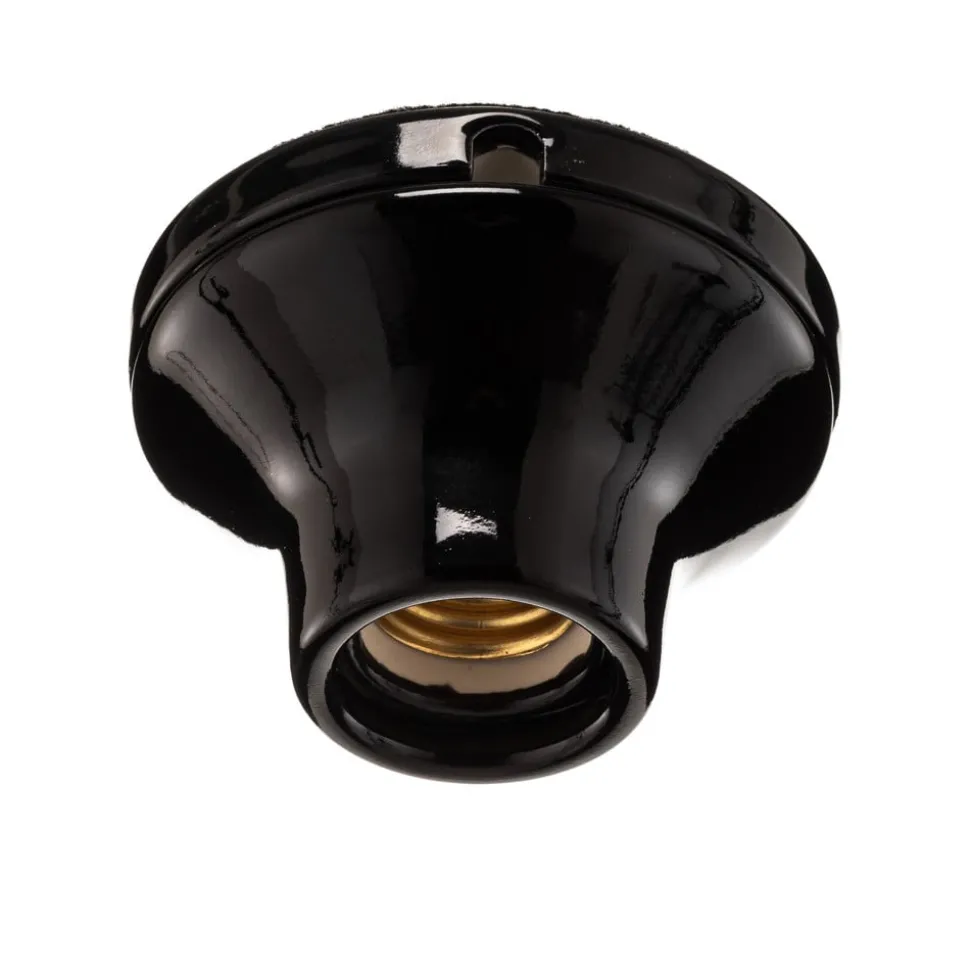 Gofurnit Veneria plafondlamp, noten, Ø 50 cm