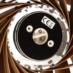 Gofurnit Veneria plafondlamp, noten, Ø 50 cm