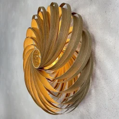 Gofurnit Veneria wandlamp, eiken, Ø 70 cm